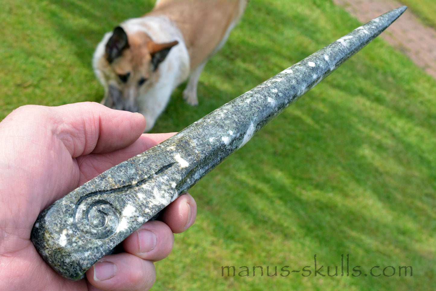 Preseli Bluestone wand with Spirals