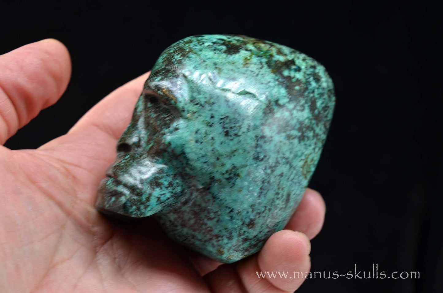 Turquoise Skull Tribal Face