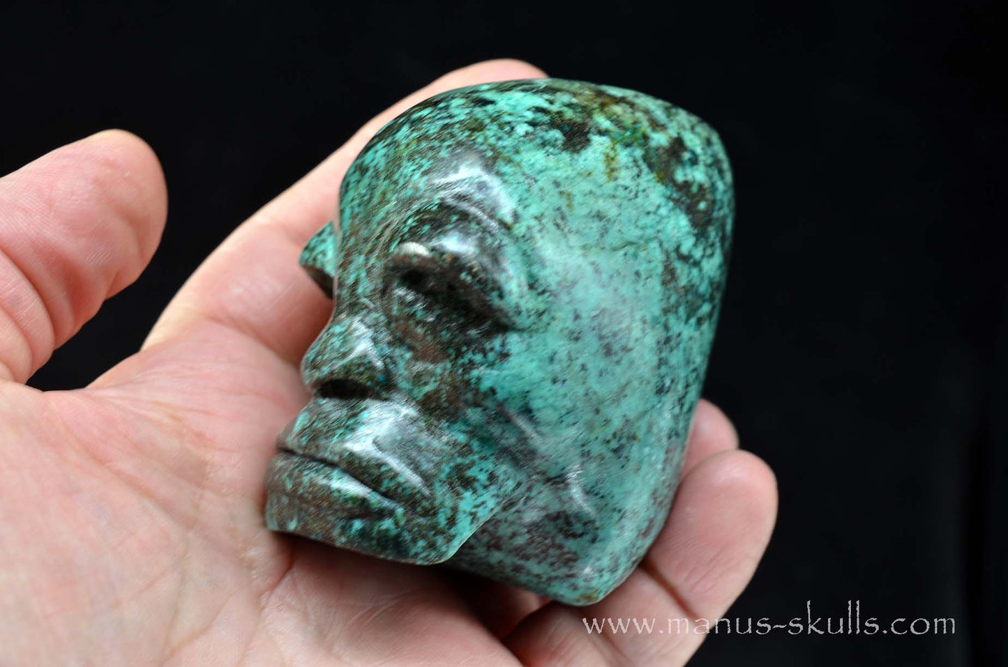 Turquoise Skull Tribal Face