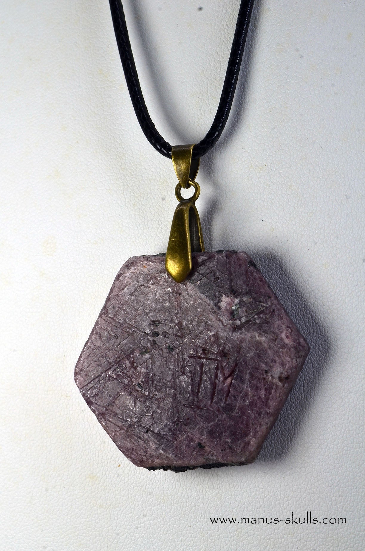 Face Mask Ruby Pendant