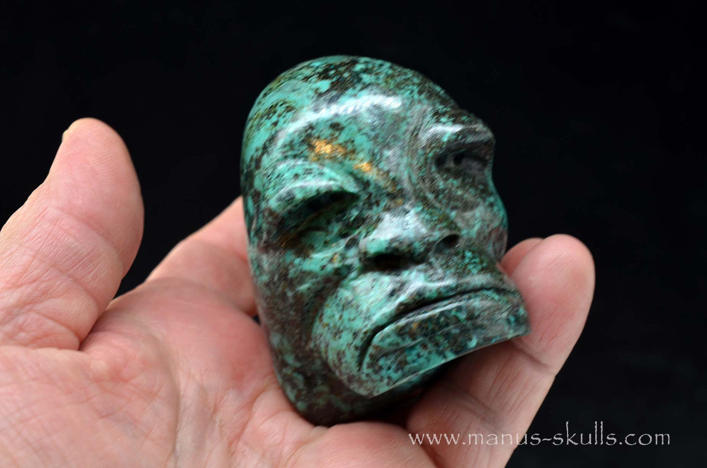 Turquoise Skull Tribal Face