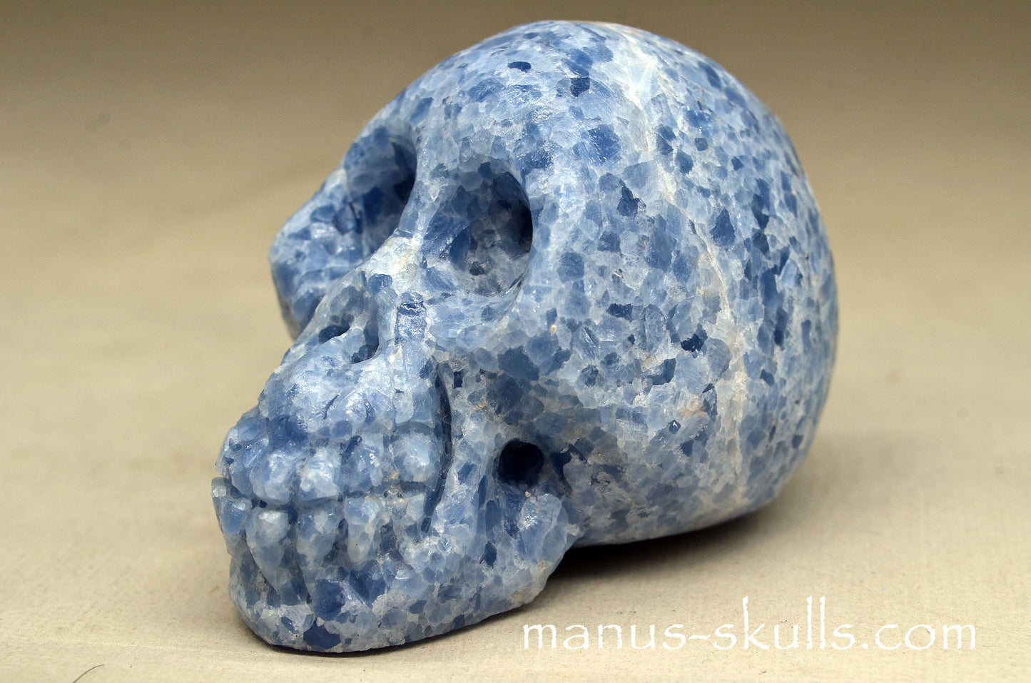 Blue Calcite Skull