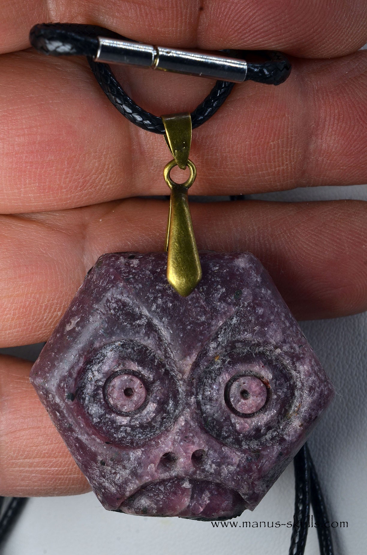 Face Mask Ruby Pendant
