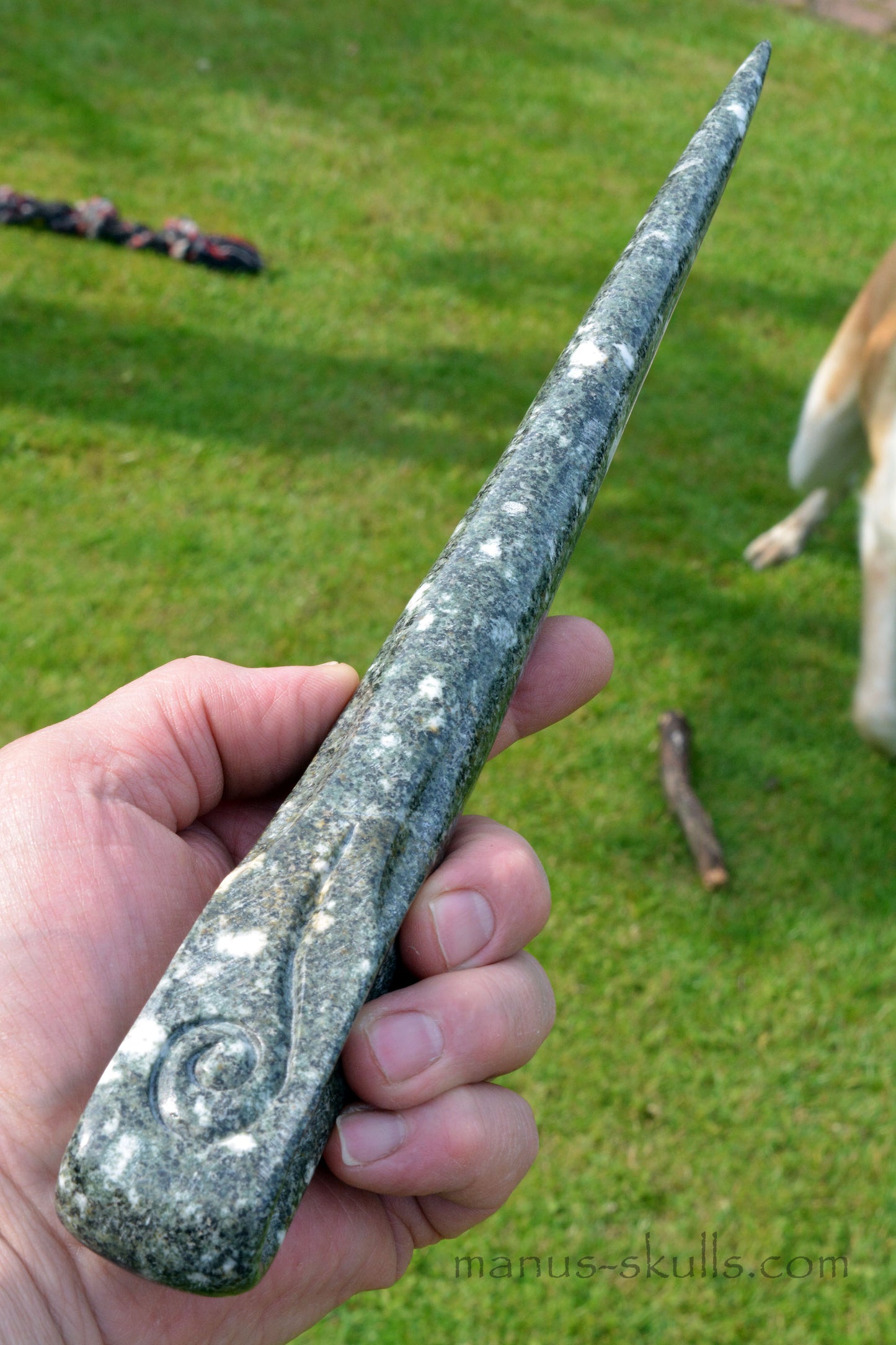 Preseli Bluestone wand with Spirals