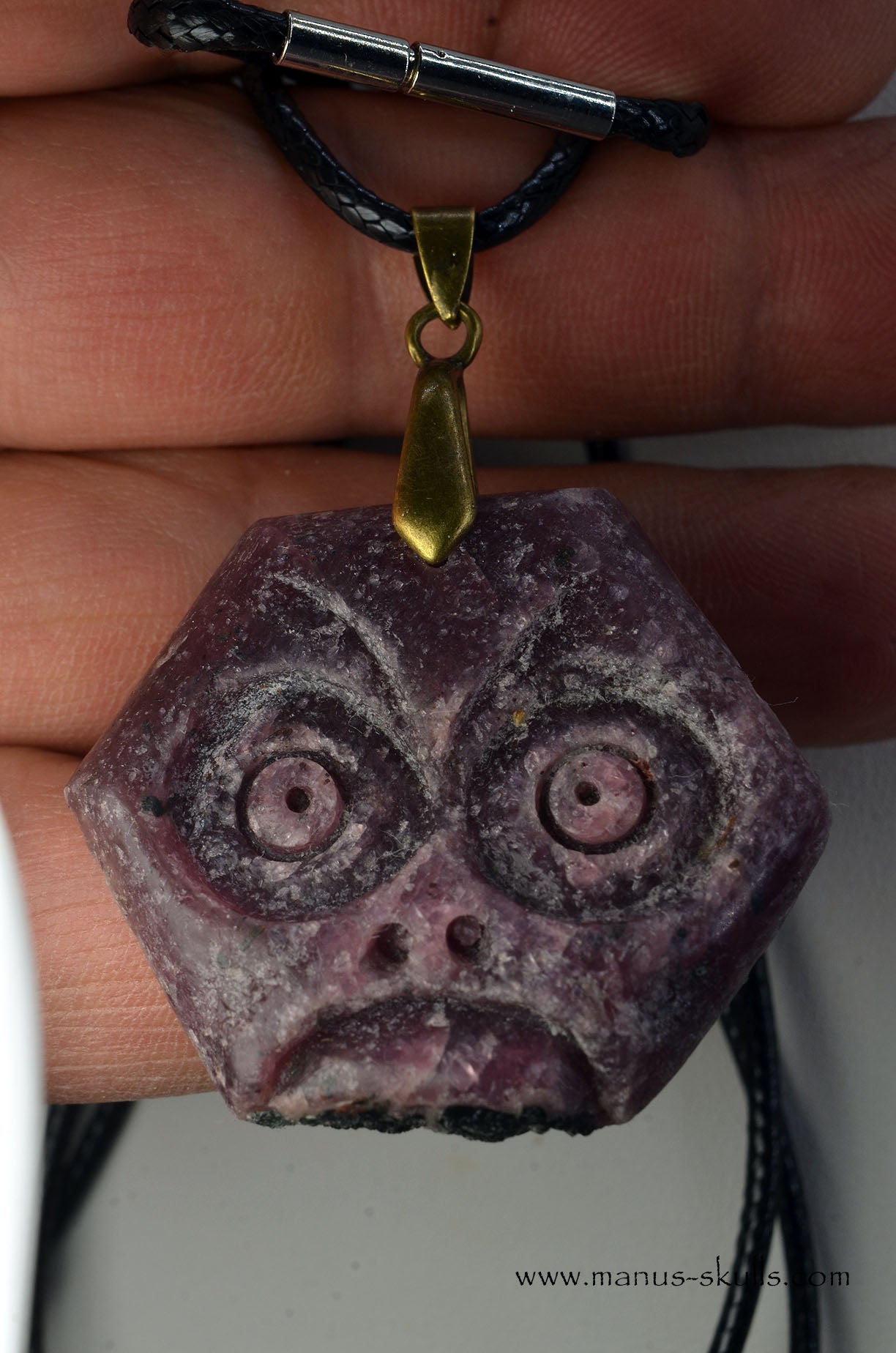 Face Mask Ruby Pendant