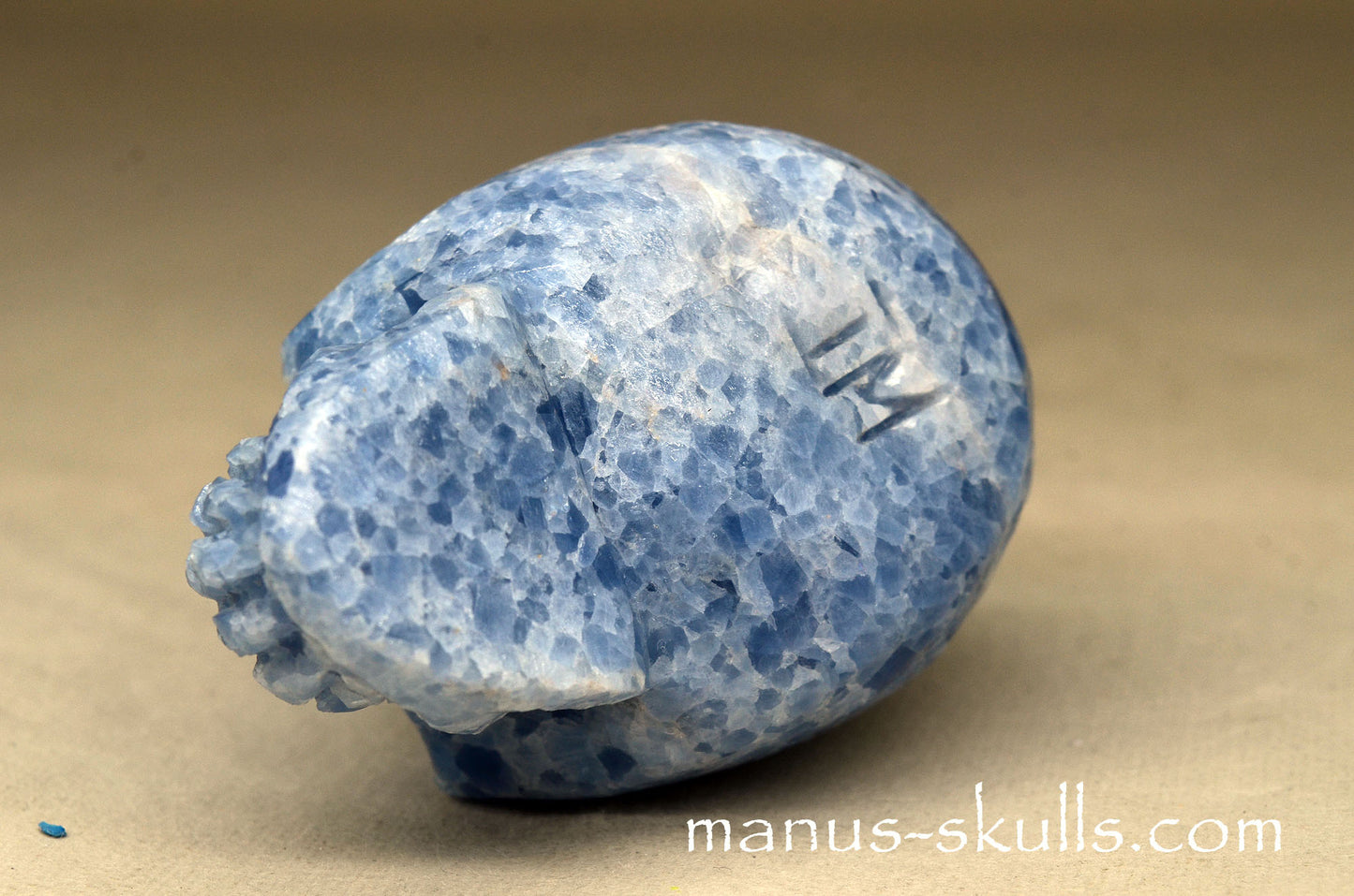 Blue Calcite Skull