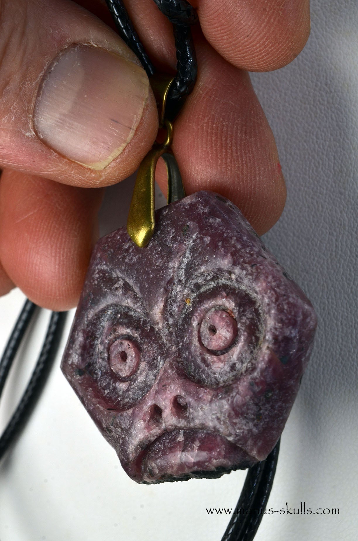 Face Mask Ruby Pendant