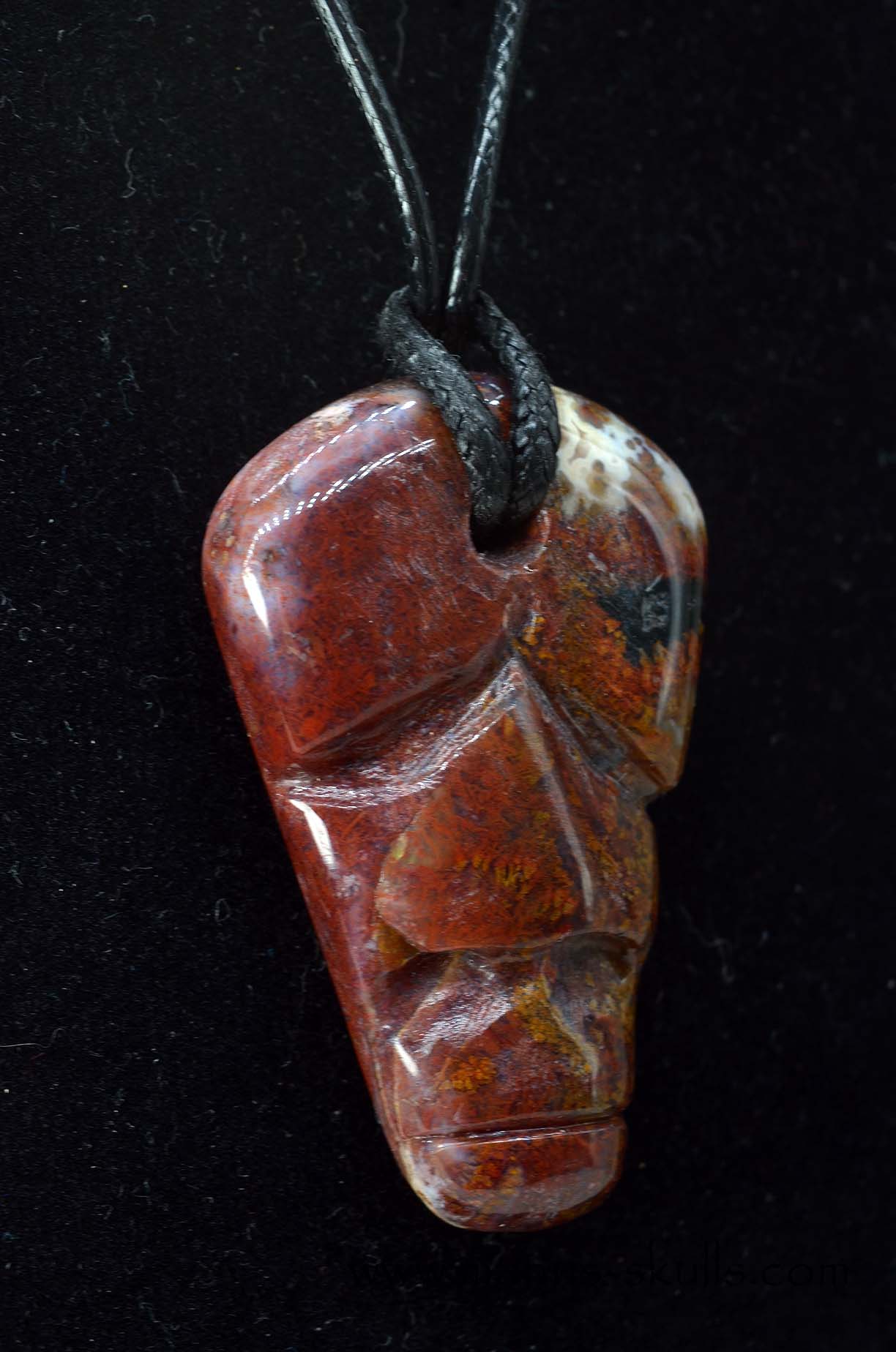 Red Moss Agate Tribal Pendant (#2)