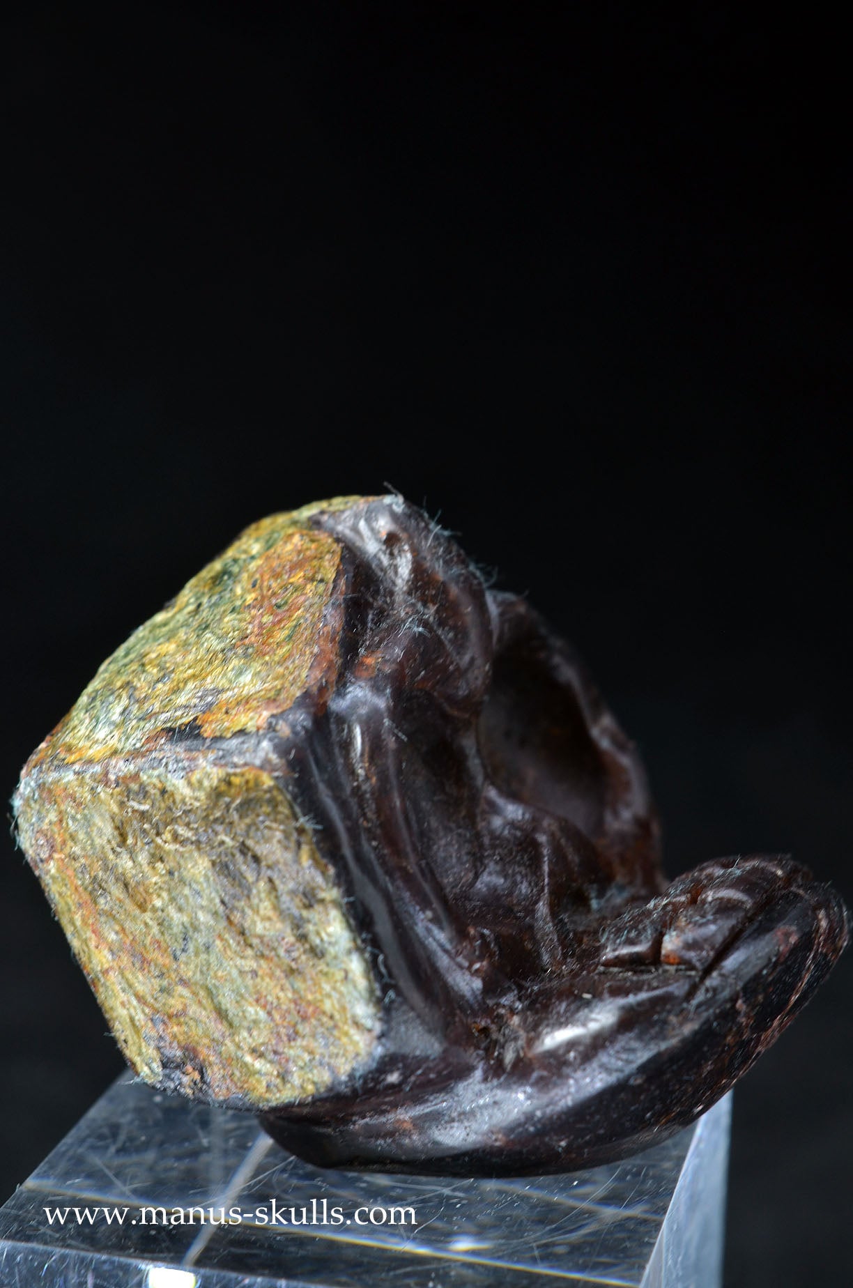 Manus skulls unique Crystal Carvings handmade skulls dragons pendants preseli bluestone tribals spiritual meaning wand Unicorn .. garnet