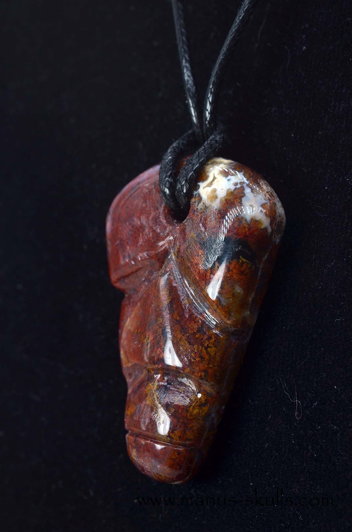 Red Moss Agate Tribal Pendant (#2)