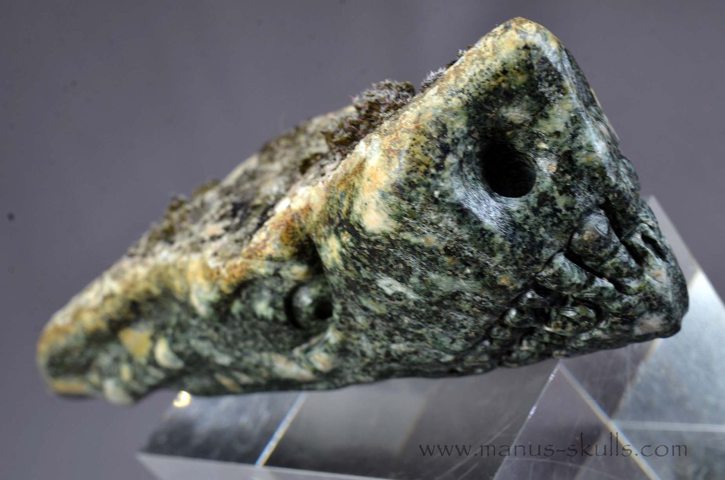 Preseli Bluestone Dragon with living moss on top.