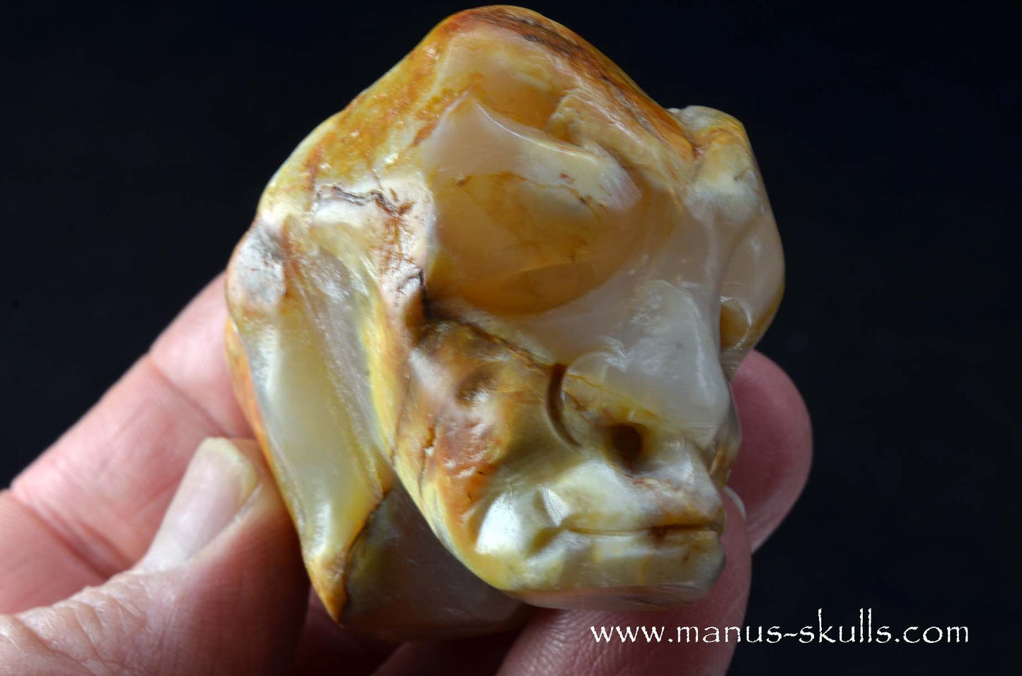 Agate Character Skull Face.