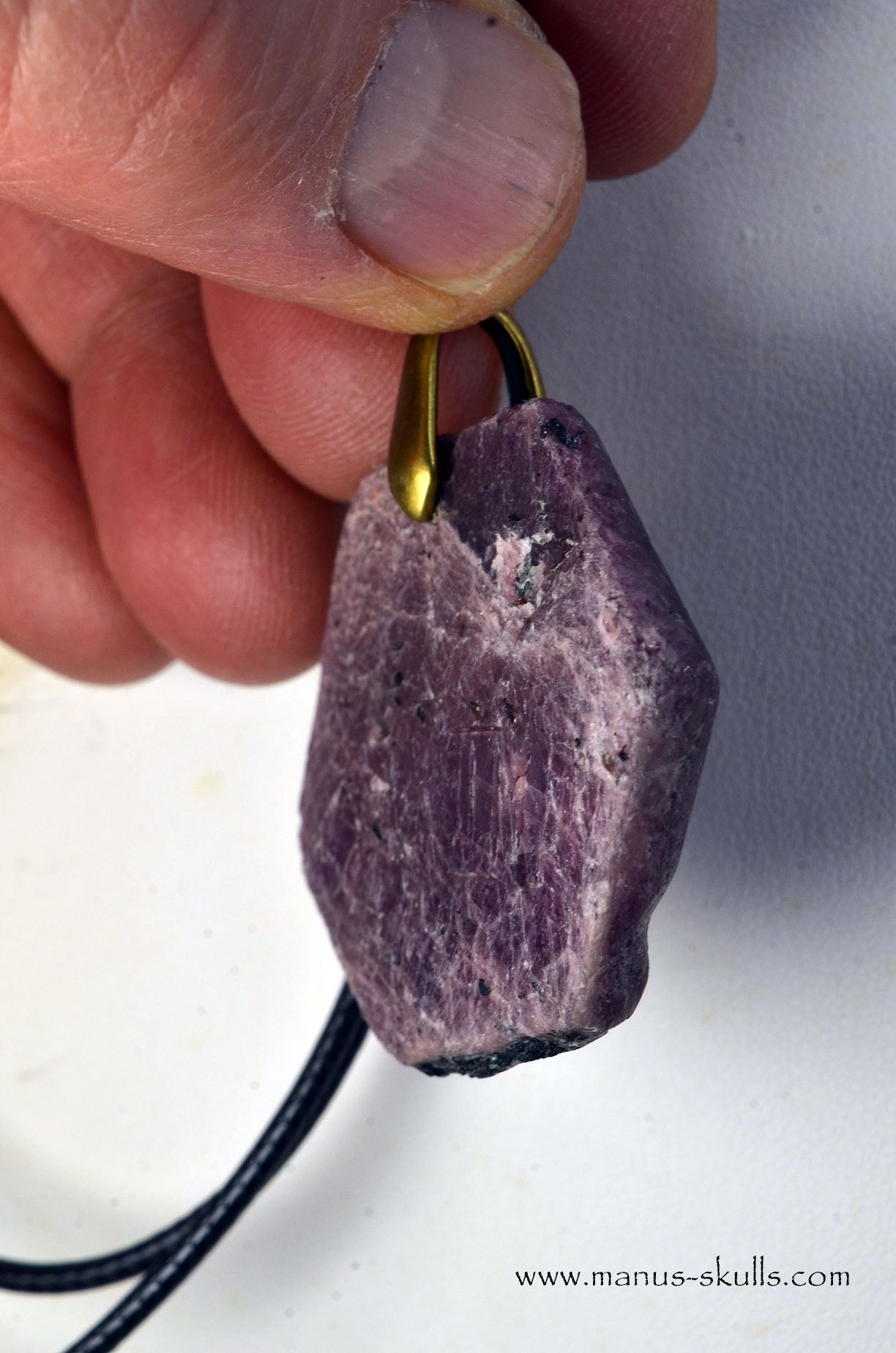 Face Mask Ruby Pendant