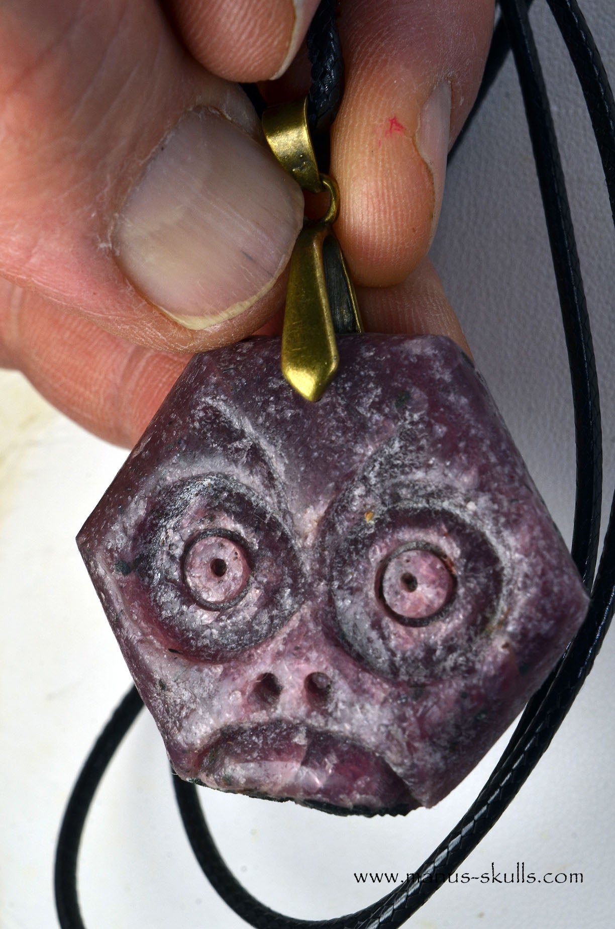 Face Mask Ruby Pendant