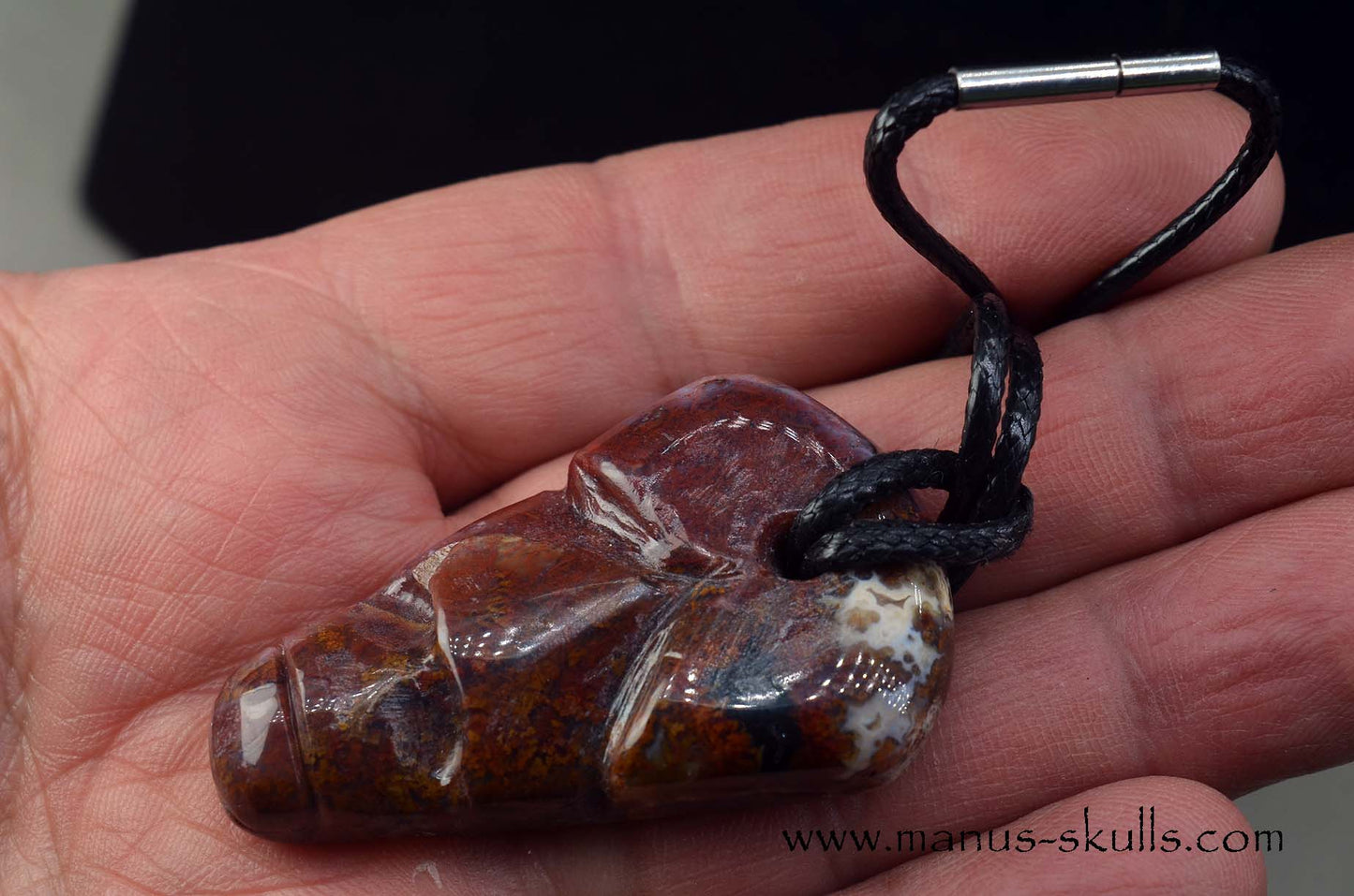 Red Moss Agate Tribal Pendant (#2)