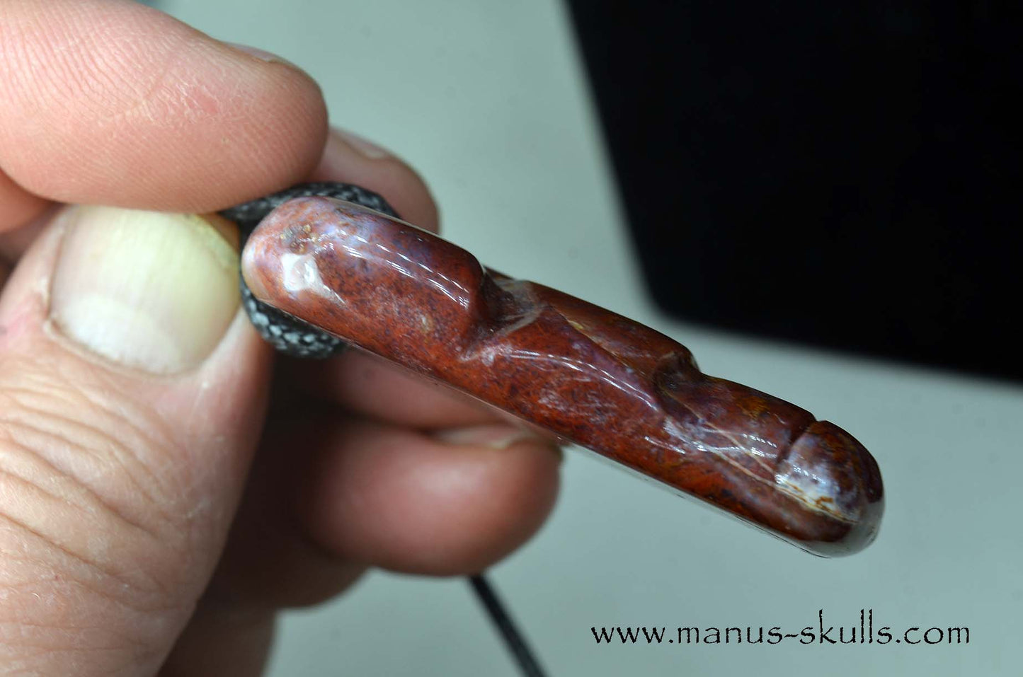Red Moss Agate Tribal Pendant (#2)