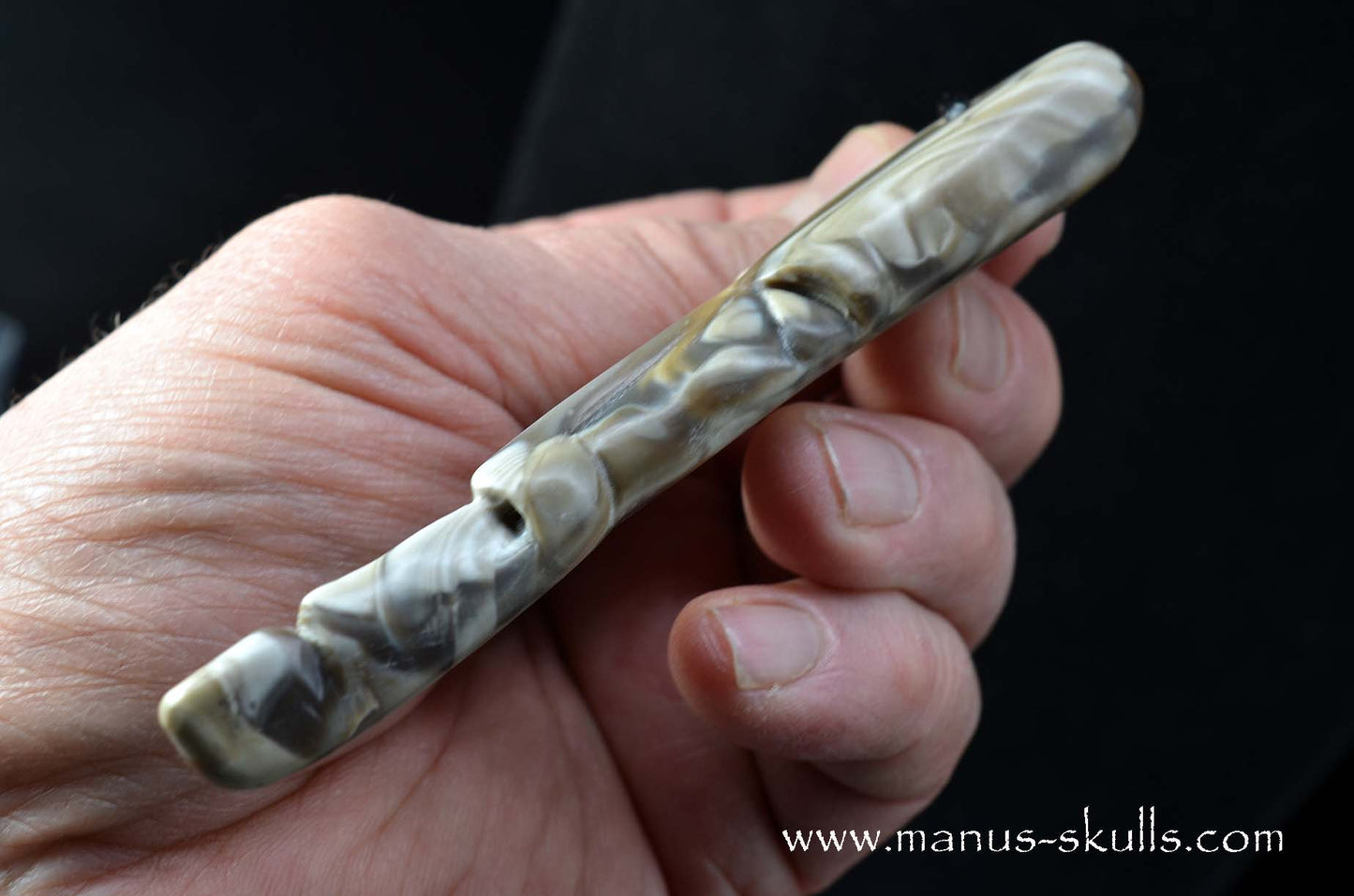 Beautiful Polish Flint Tribal Pendant