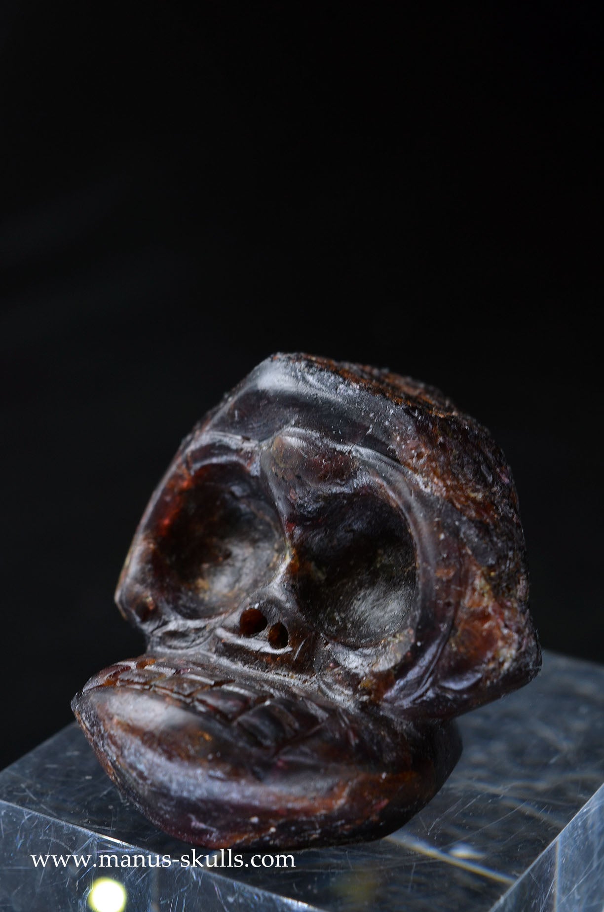 Manus skulls unique Crystal Carvings handmade skulls dragons pendants preseli bluestone tribals spiritual meaning wand Unicorn .. garnet