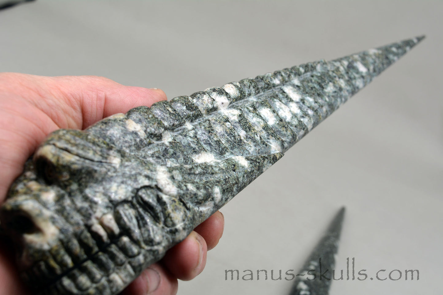 Large Preseli Bluestone Dragon Wand, singing Preseli instrument.