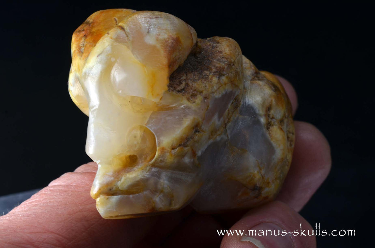 Agate Character Skull Face.