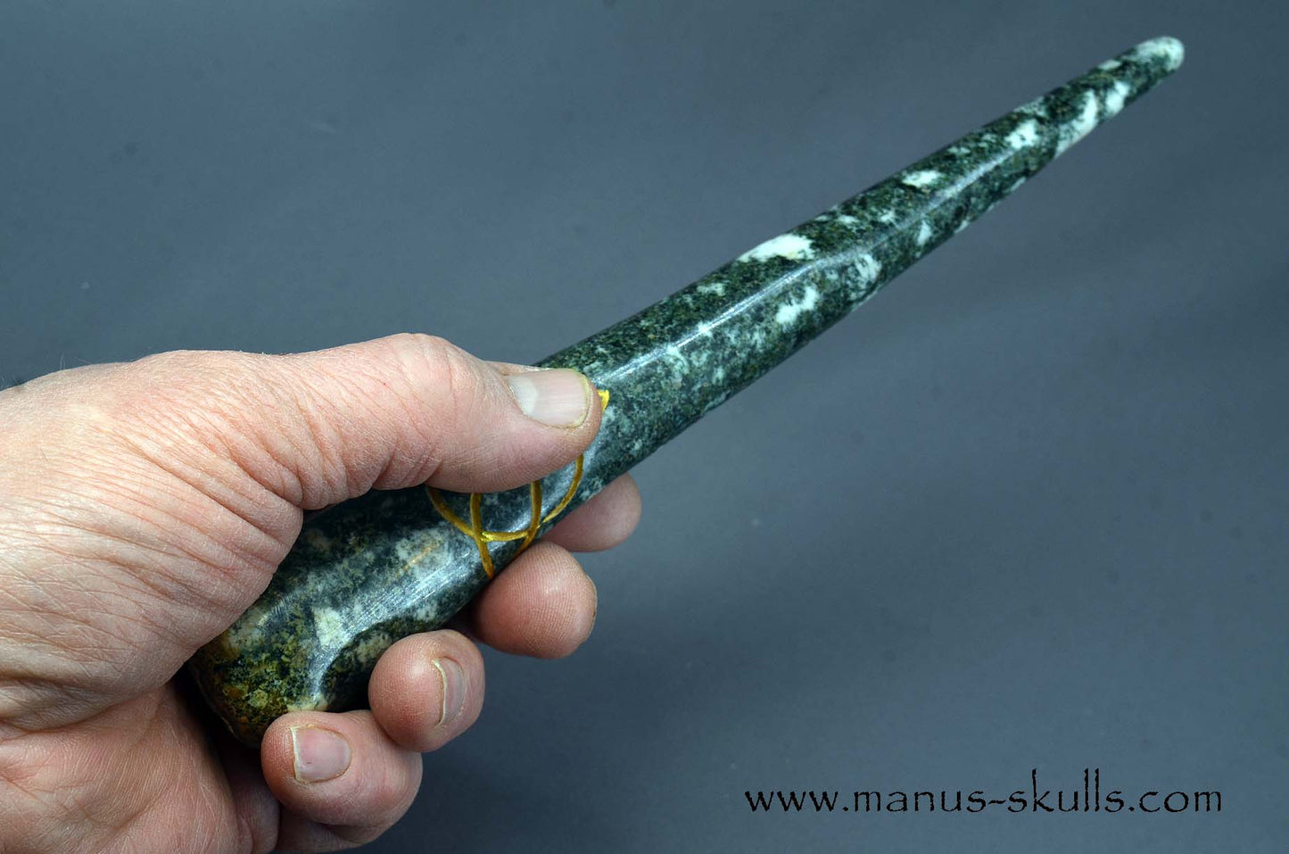 Preseli Bluestone Tarot Symbol Wands gold etched Celtic Knot
