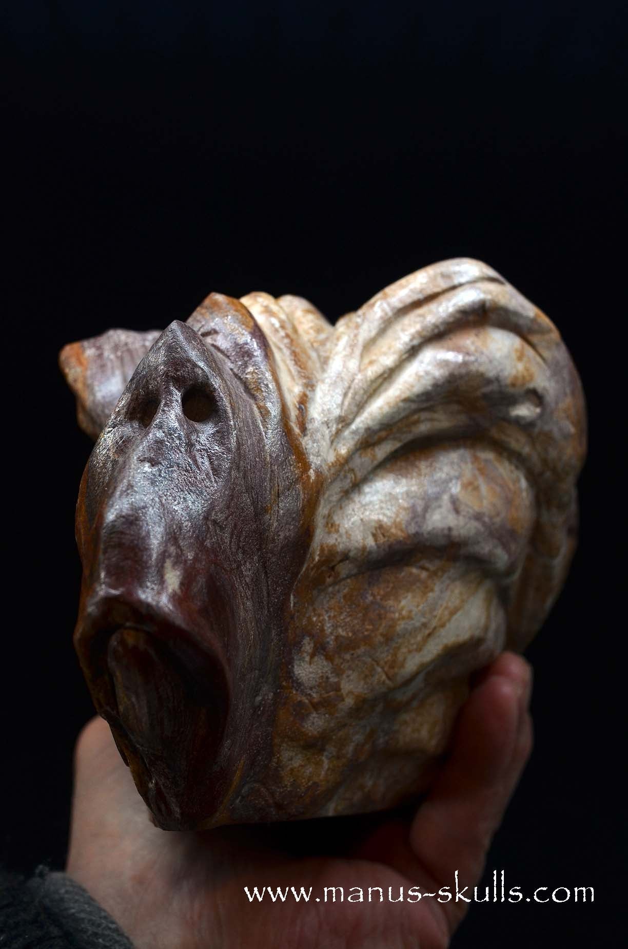 Large Batik Jasper ALIEN Dragon ~ First 2026 Carve!!