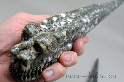 Large Preseli Bluestone Dragon Wand, singing Preseli instrument.