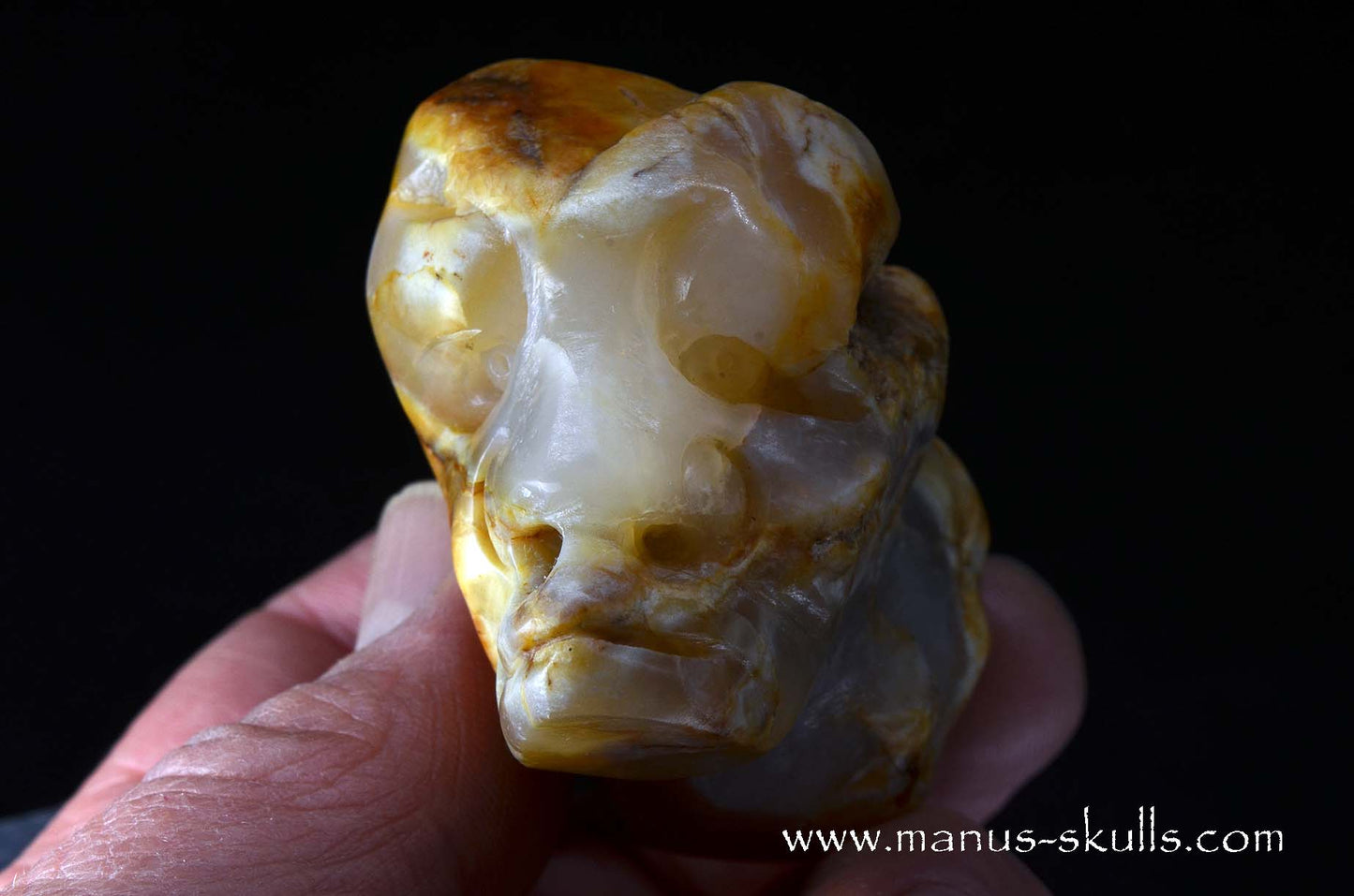 Agate Character Skull Face.