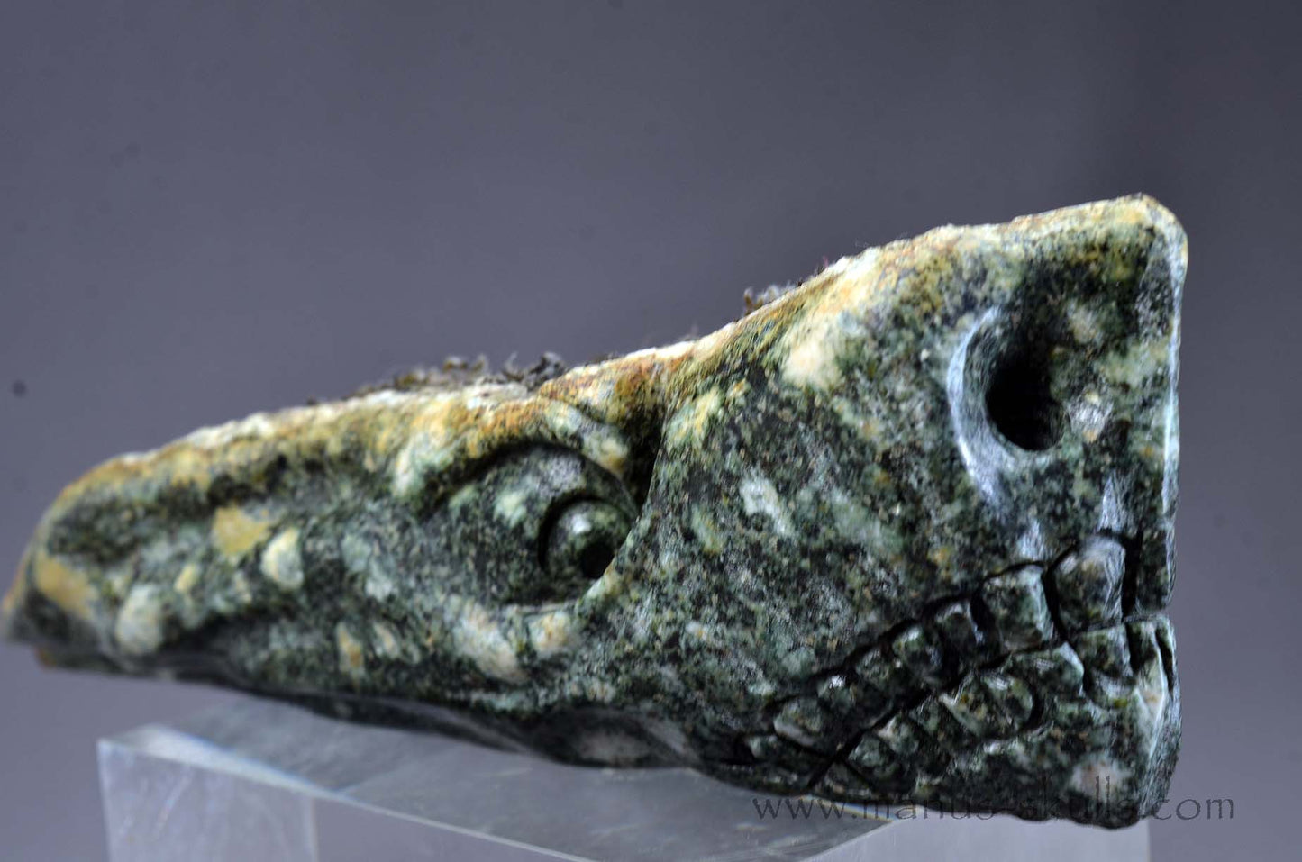 Preseli Bluestone Dragon with living moss on top.