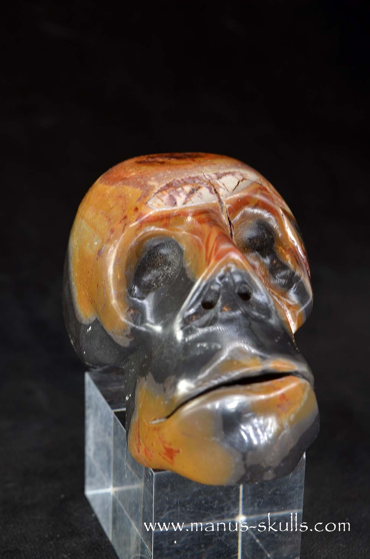 Manus skulls unique Crystal Carvings handmade skulls dragons pendants preseli bluestone tribals spiritual meaning wand Unicorn ..  rainbow jasper