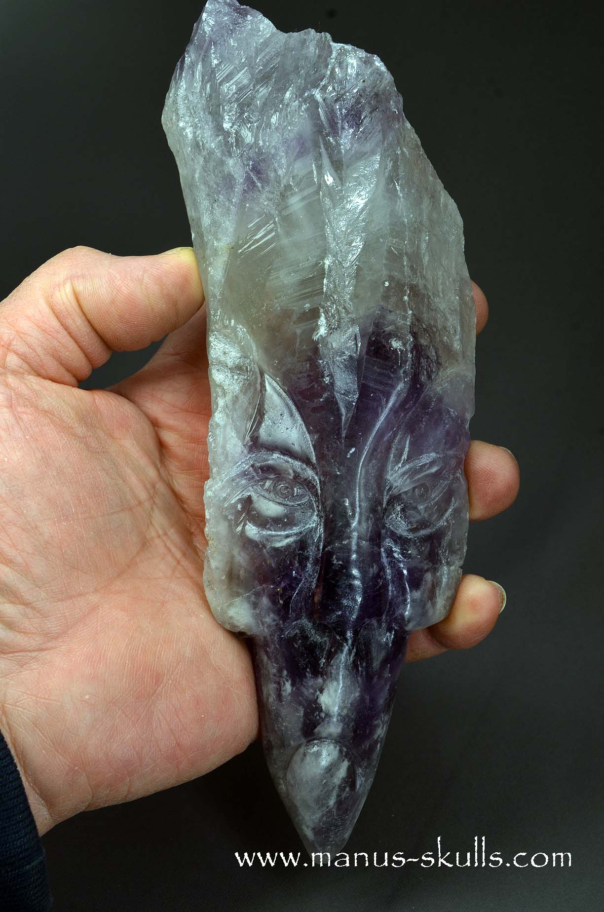 Phantom Amethyst Tribal Skull face.