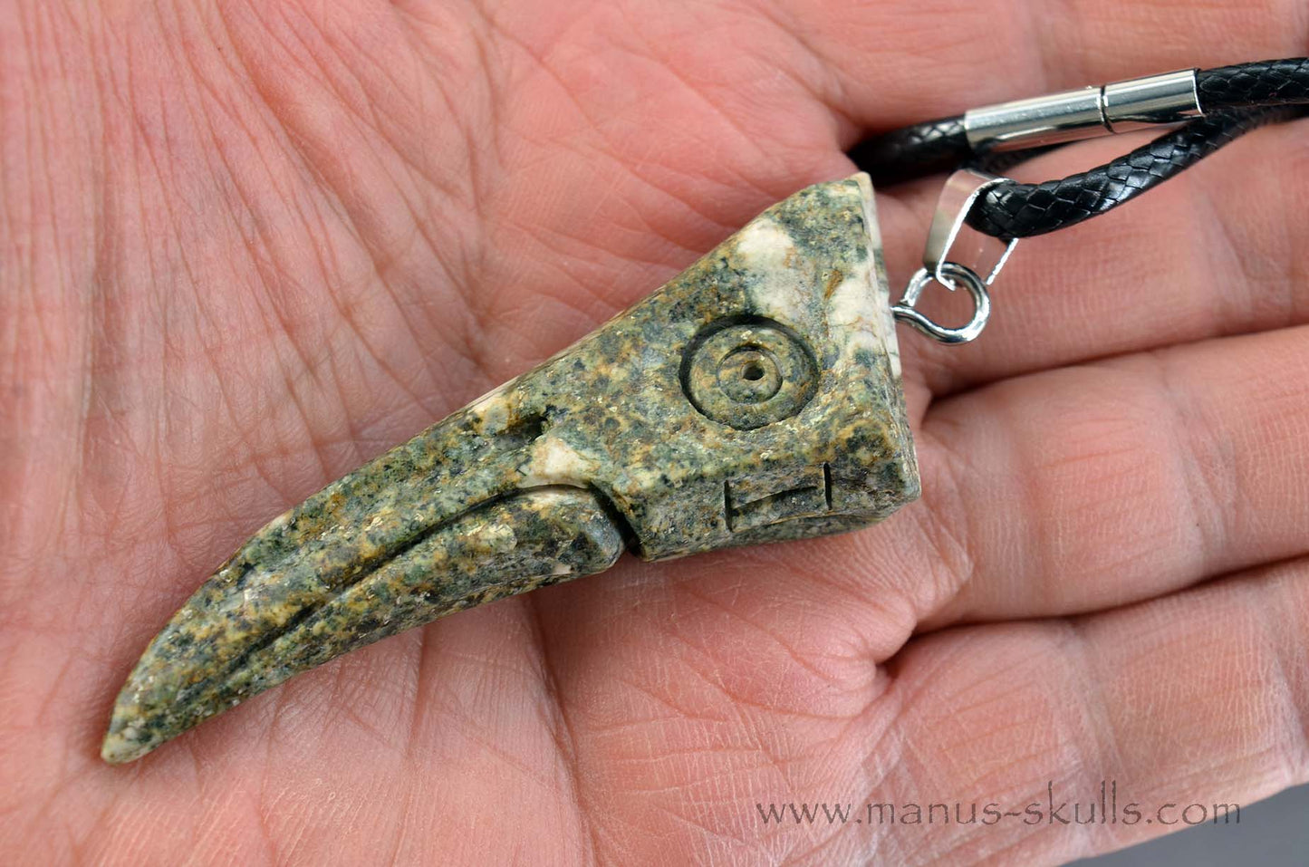 Preseli Bluestone Bird Skull Pendant (#06)