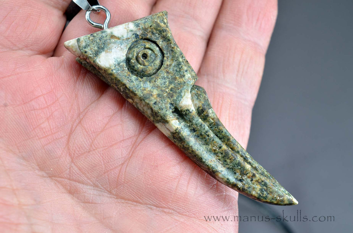 Preseli Bluestone Bird Skull Pendant (#06)