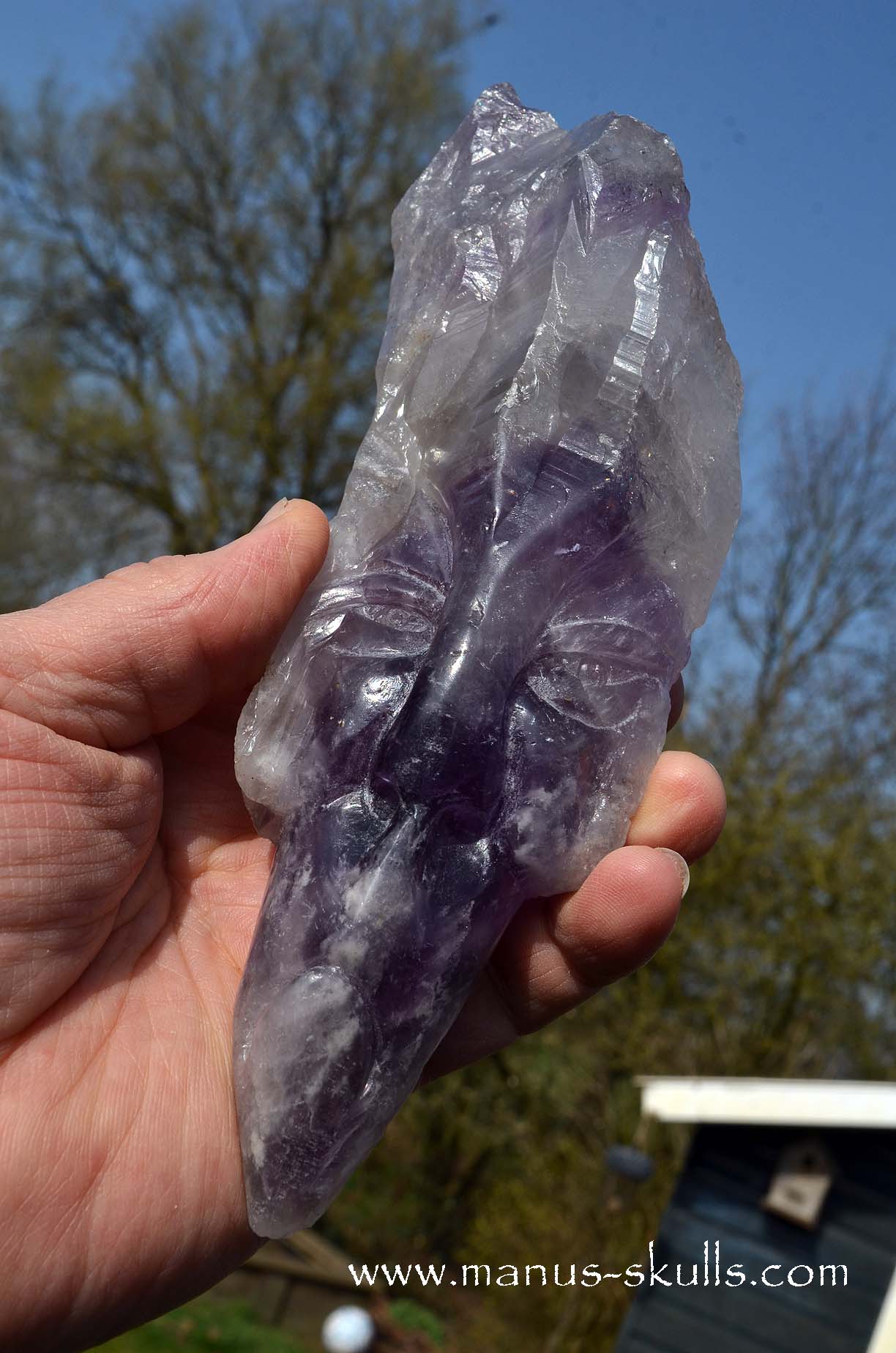 Phantom Amethyst Tribal Skull face.