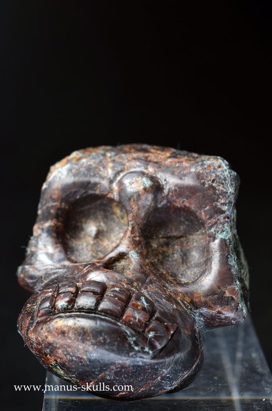 Manus skulls unique Crystal Carvings handmade skulls dragons pendants preseli bluestone tribals spiritual meaning wand Unicorn .. garnet