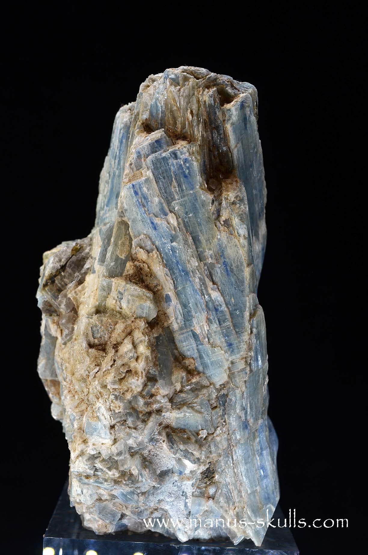 Blue Kyanite Skull Face.
