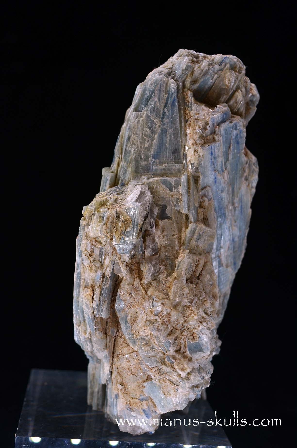 Blue Kyanite Skull Face.