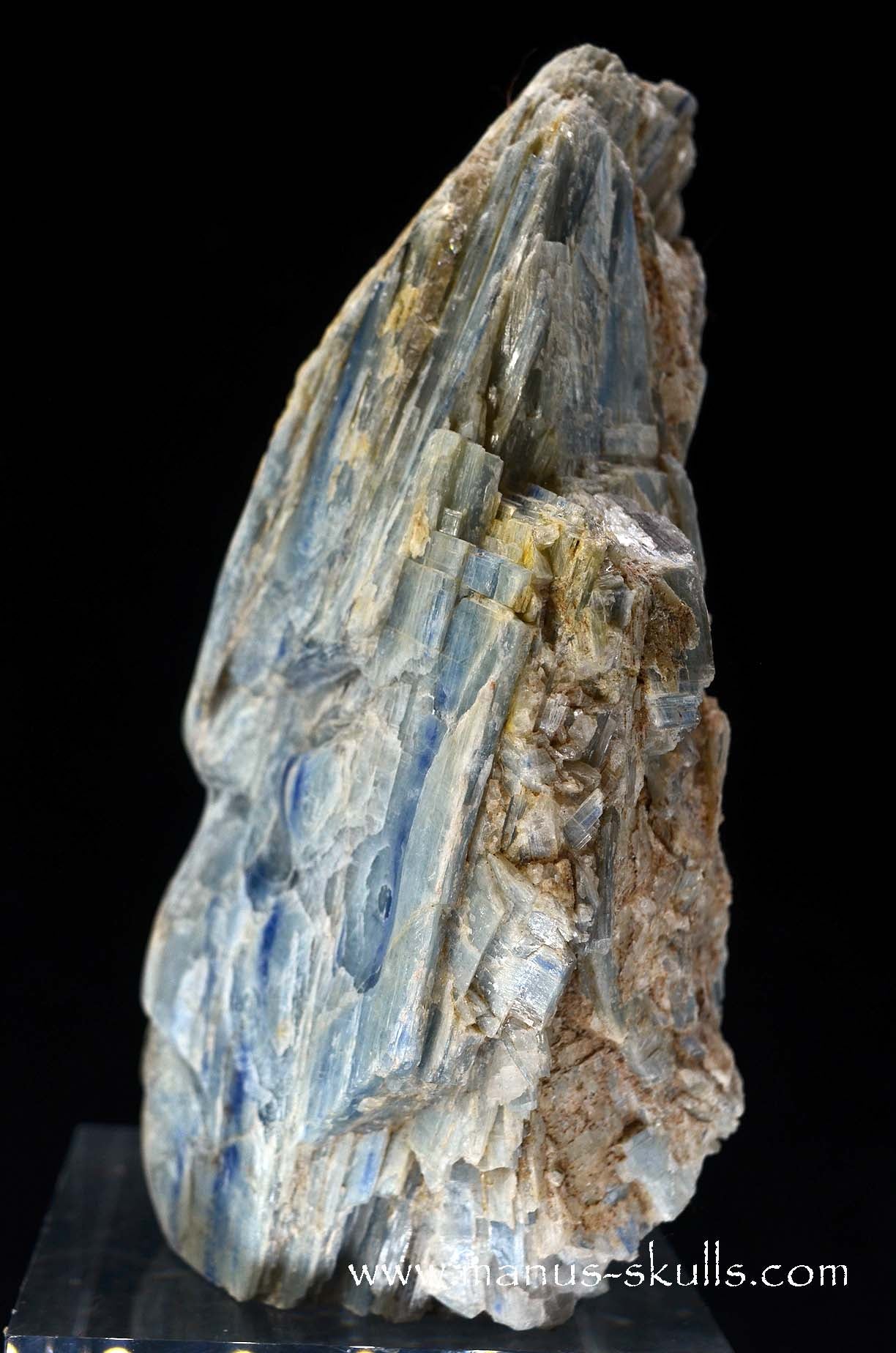 Blue Kyanite Skull Face.