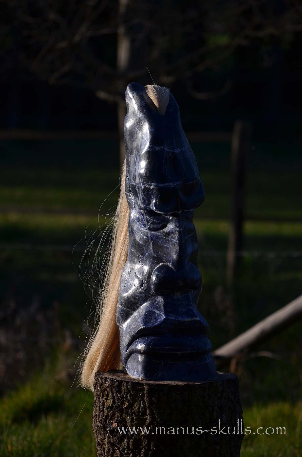 Sodalite Tribe Statue #001