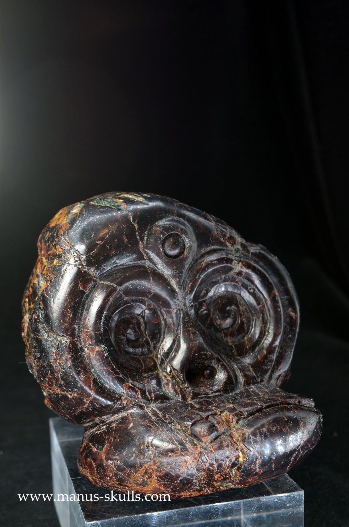 Manus skulls unique Crystal Carvings handmade skulls dragons pendants preseli bluestone tribals spiritual meaning wand Unicorn .. garnet