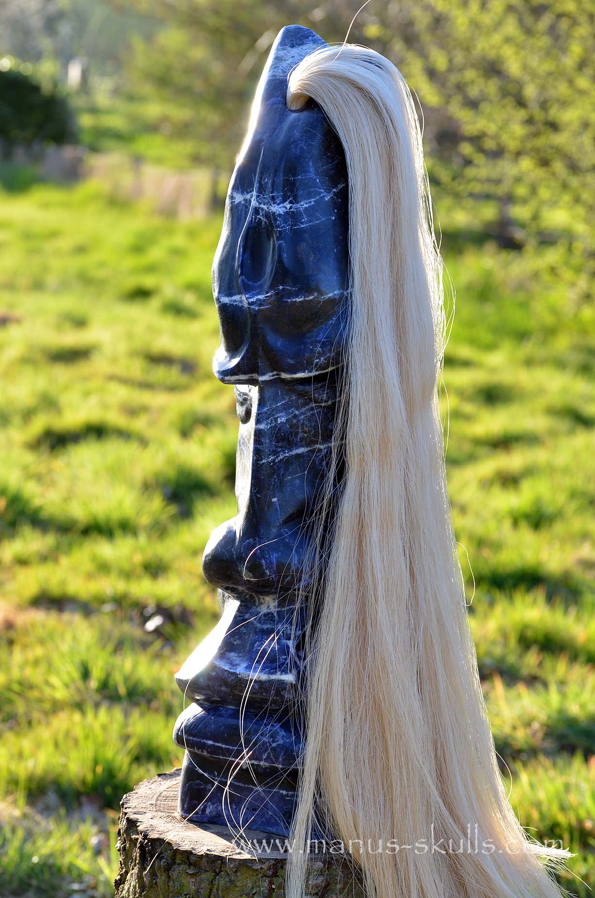 Sodalite Tribe Statue #001