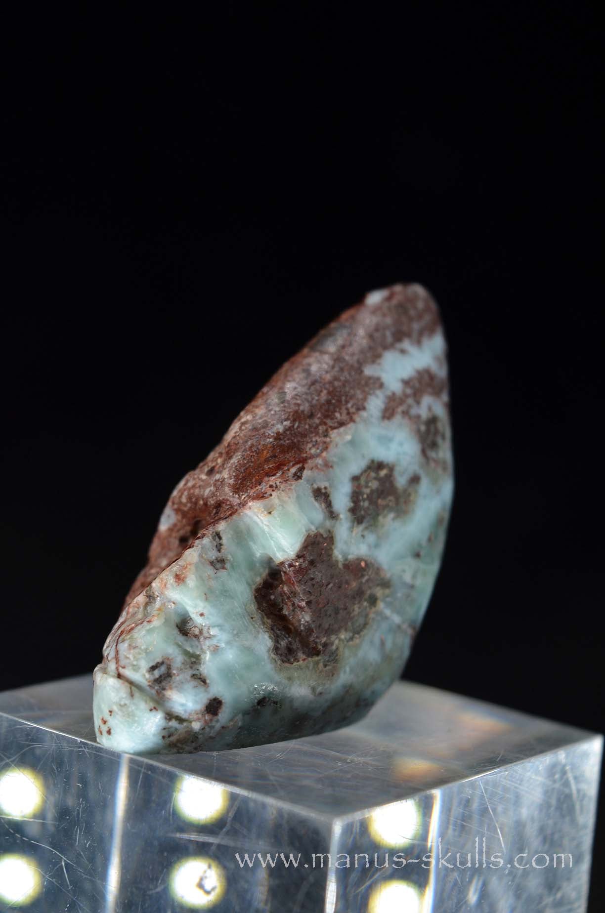 Manus skulls unique Crystal Carvings handmade skulls dragons pendants preseli bluestone tribals spiritual meaning wand Unicorn .. red larimar