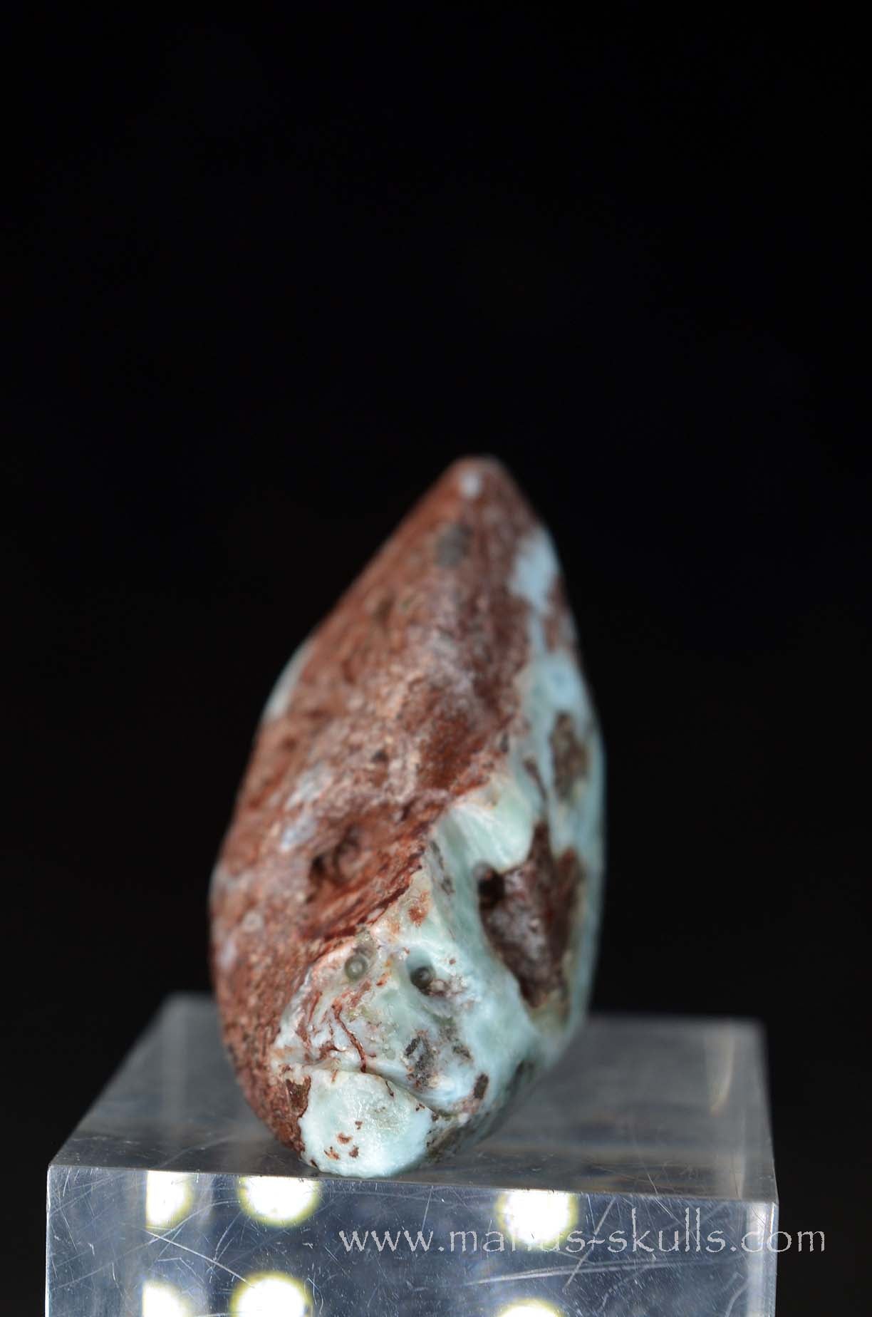 Manus skulls unique Crystal Carvings handmade skulls dragons pendants preseli bluestone tribals spiritual meaning wand Unicorn .. red larimar