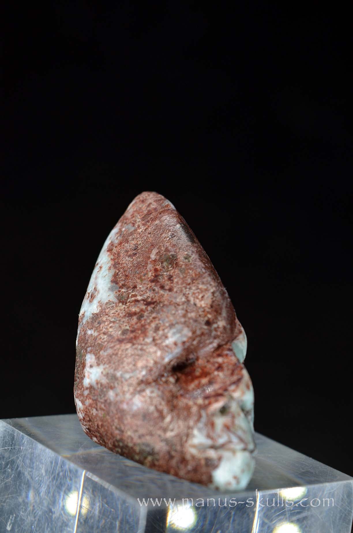 Conehead red Larimar Skull