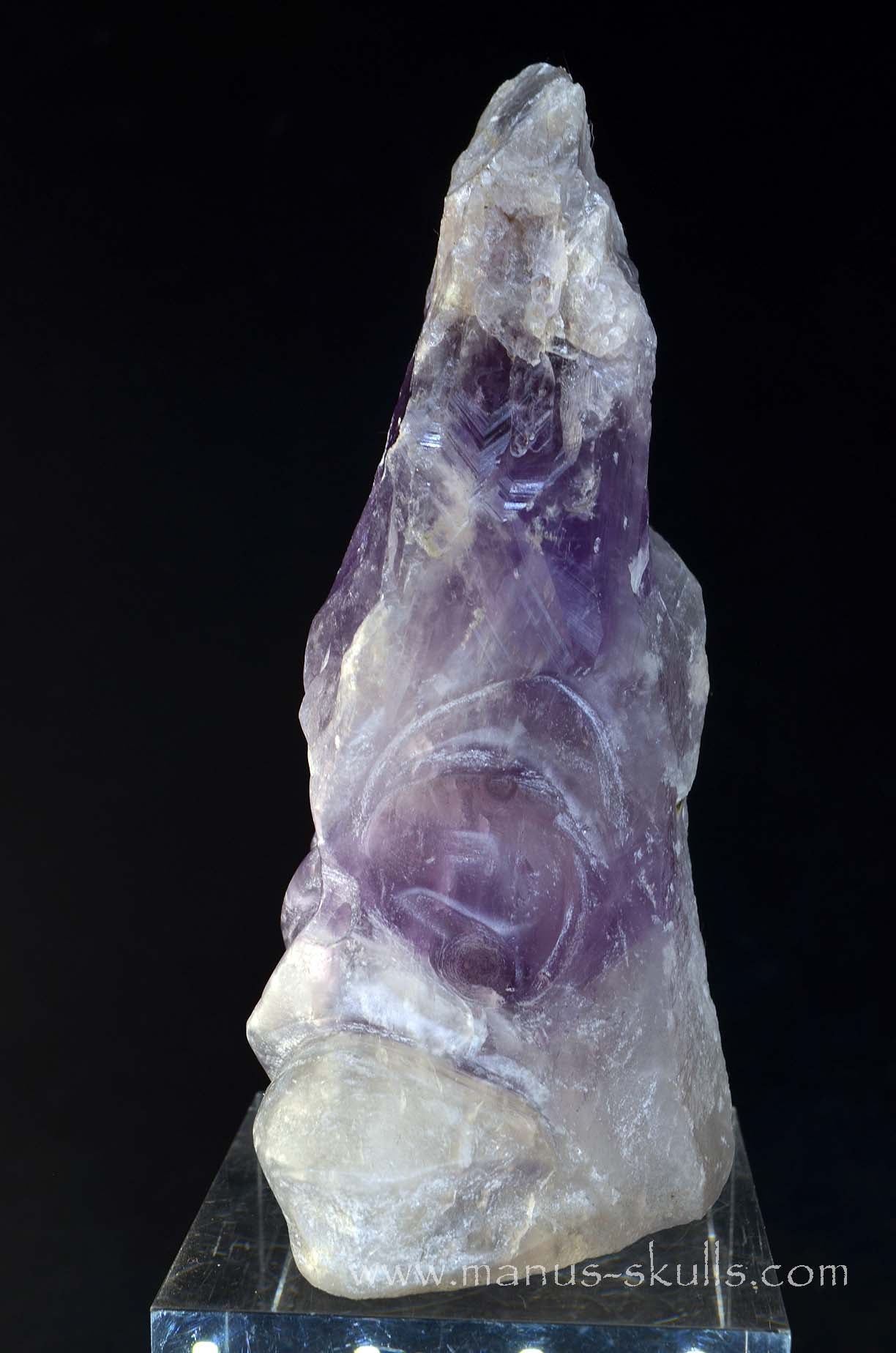 Manus skulls unique Crystal Carvings handmade skulls dragons pendants preseli bluestone tribals spiritual meaning wand Unicorn .. phantom amethyst