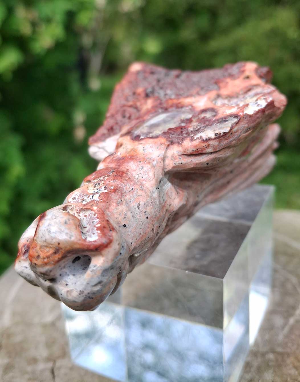 Manus skulls unique Crystal Carvings handmade skulls dragons pendants preseli bluestone tribals spiritual meaning wand Unicorn ..  mexican fire opal