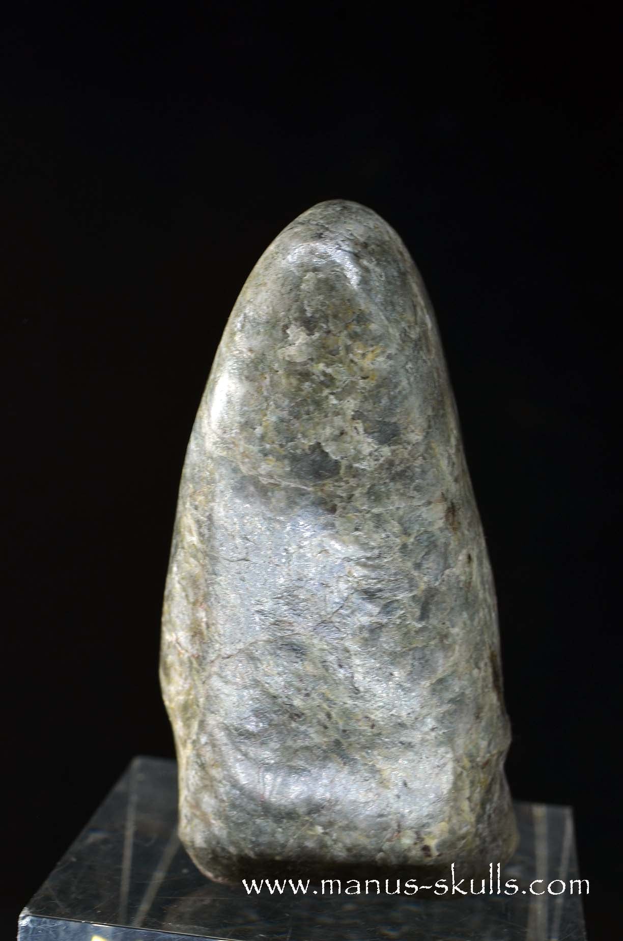 Fluorite in Barite Toothless Conehead Skull