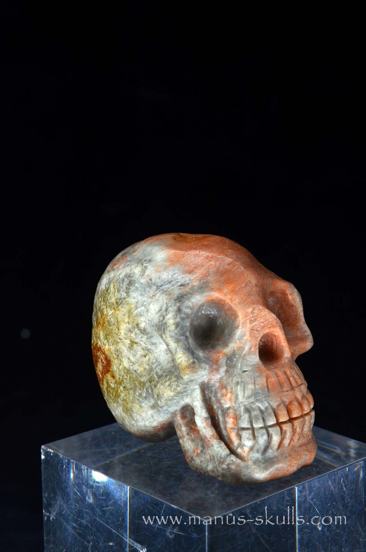 Barytocelestine / Celestobaryte  Manus skulls unique Crystal Carvings handmade skulls dragons pendants preseli bluestone tribals spiritual meaning wand Unicorn .. 