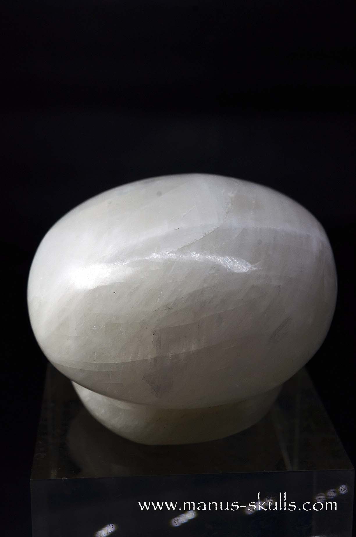 White Calcite Evolian Skull  #05