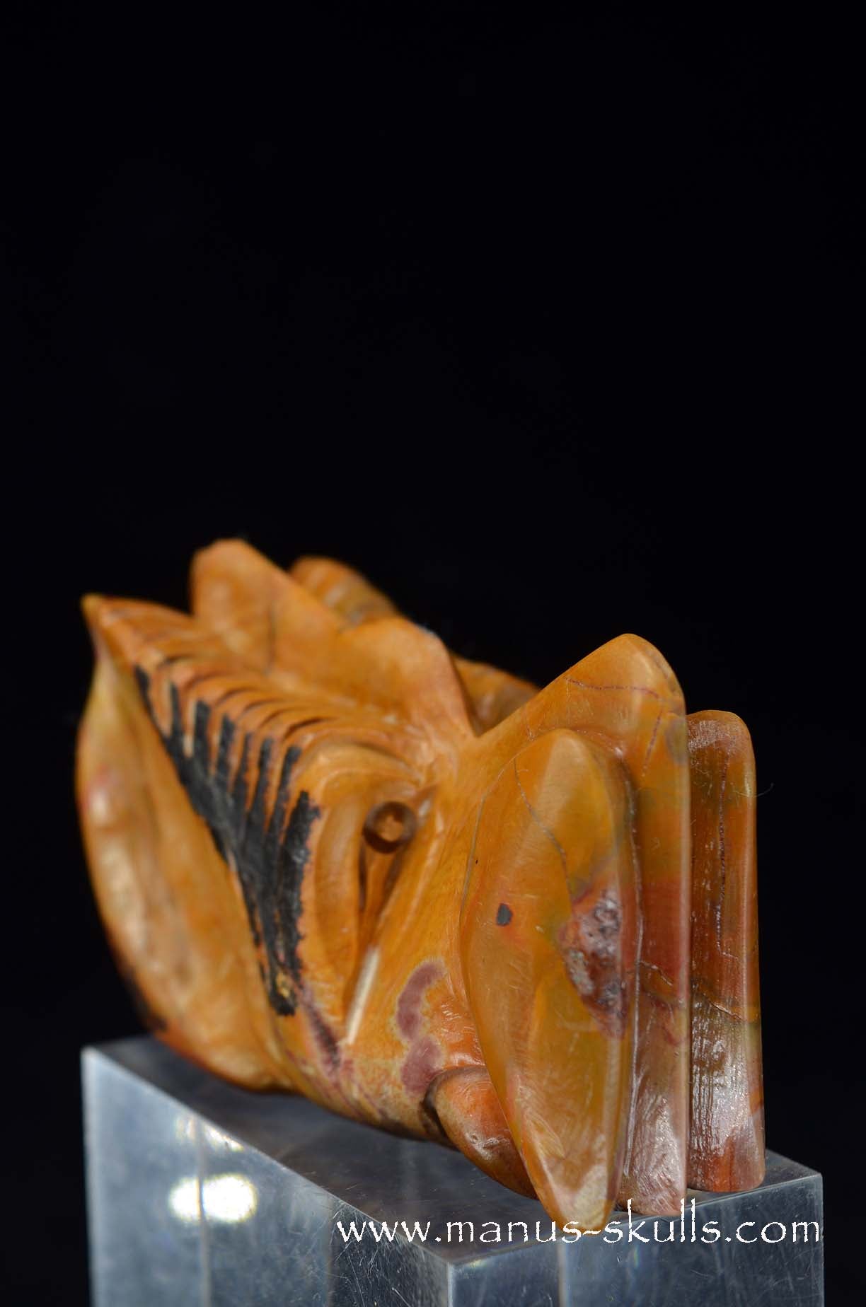 Manus skulls unique Crystal Carvings handmade skulls dragons pendants preseli bluestone tribals spiritual meaning wand Unicorn .. rainbow jasper